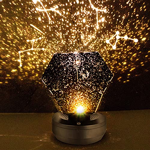 Proyector LED de cielo estrellado Planetario para el hogar Proyector de luz de estrellas 3D Proyector recargable USB Luz de noche Constelación Galaxy Lámpara 3D para habitación de niños Regalos
