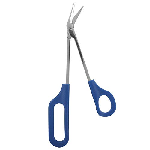 Pssopp Tijeras para uñas de los pies de Mango Largo Mango de fácil Alcance Diseño único Tijera ergonómica para cutículas Uña encarnada para Personas Mayores