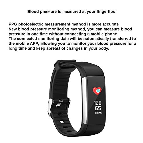 Pulsera inteligente para el ritmo cardíaco de la presión arterial/Reloj deportivo Bluetooth/Pacer/Tabla de monitoreo de pulsera impermeable