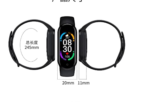 Pulsera inteligente rastreador de ejercicios para mujeres y hombres con monitor de frecuencia cardíaca, pulsera deportiva inteligente Pantalla a color dinámica Presión arterial y volumen de prueba