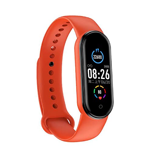 Pulsera inteligente rastreador de ejercicios para mujeres y hombres con monitor de frecuencia cardíaca, pulsera deportiva inteligente Pantalla a color dinámica Presión arterial y volumen de prueba