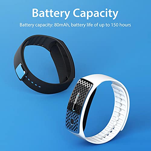 Pulseras Repelentes De Mosquitos por Ultrasonidos, Reloj De Pulsera Electrónico Antimosquitos De Seguridad con Carga USB, Reloj Inteligente para Insectos Impermeable para Niños Y Adultos