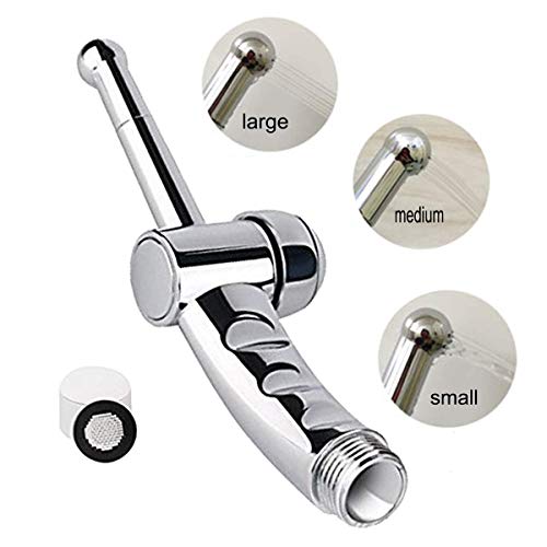 Pulverizador de bidé de acero inoxidable para inodoro de bidé, Kit de cabezal de ducha para higiene personal y aspersión para inodoro de cama, control de presión de
