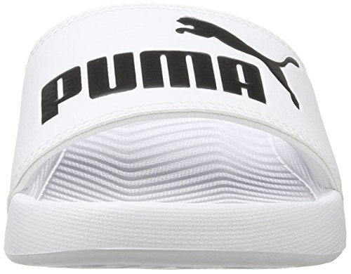 PUMA Popcat, Zapatos de Playa y Piscina, para Unisex adulto, Blanco (Puma White-Puma Black), 40.5 EU