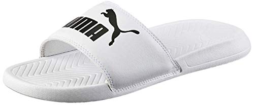 PUMA Popcat, Zapatos de Playa y Piscina, para Unisex adulto, Blanco (Puma White-Puma Black), 40.5 EU