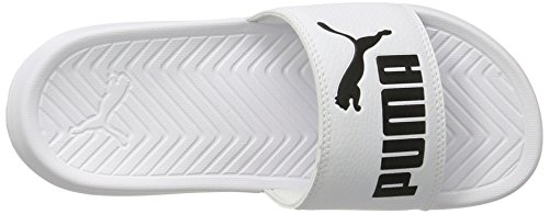 PUMA Popcat, Zapatos de Playa y Piscina, para Unisex adulto, Blanco (Puma White-Puma Black), 40.5 EU