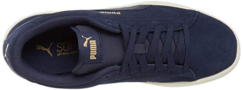 PUMA Smash v2, Zapatillas Unisex Adulto, Azul (Peacoat-Gold-Whisper White), 44 EU