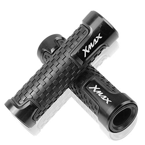 Puños de manillar antideslizantes para YAMA HA Xmax X-MAX 125 250 300 400 2017 2018 2019 Scooters XMAX Accesorios universales de motocicleta de agarre manual de barra de manillar de 7/8"22 mm(Negro)