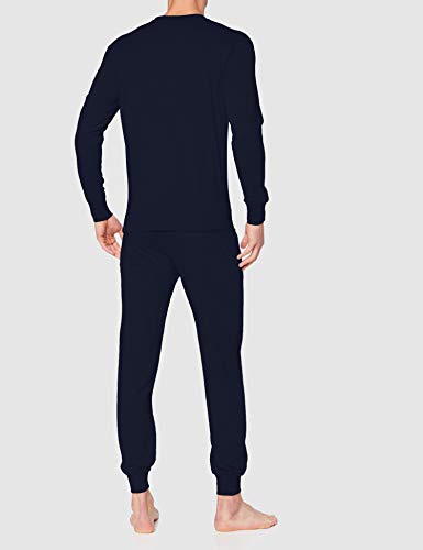 Punto Blanco Conjunto Organix Juego de Pijama, Azul, M para Hombre