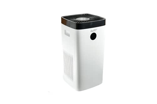 Purificador de aire con filtro HEPA 13 y tecnología ductFIT Gestión via APP y Wifi Cubre hasta 100m2 Elimina el 99.9% de virus, bacterias y ácaros Validado por el CSIC DUCTFIT| MOBILE100