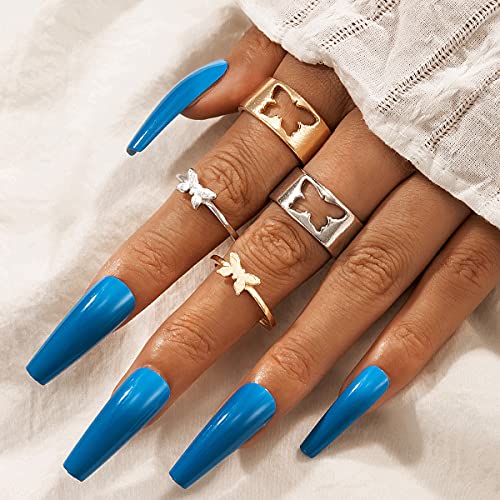 Pybider 32 anillos a juego para parejas, anillos para él y ella, ajustables, abiertos, para tobillo, apilables, modernos, mariposas, corazón, estrella, luna, dinosaurios, para hombre y mujer