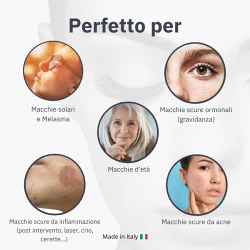 Q-WHITE crema gel aclarante para blanquear las manchas de la piel de varia origen (hipercromia, hiperpigmentaciòn, melasma, mancha solar, seniles, hormonales debidos a la inflamación postoperatoria.)