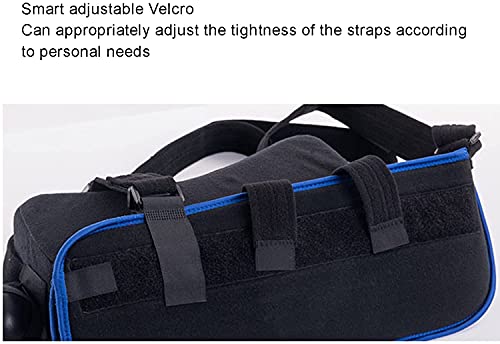QIANMEI órtesis de Codo Almohada de abducción de Hombro Ajustable de Dos vías con Bola de Ejercicio, inmovilizador de Hombros, Correa de Soporte médico for el Brazo está Roto o lesionado, Negro