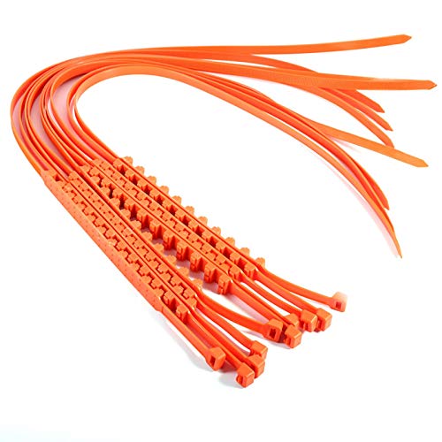 Qiilu 10 piezas reutilizables para coche, ajuste Universal, seguridad para la nieve, cadenas antideslizantes para llantas, tendones engrosados M9k296