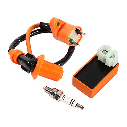 Qiilu Bobina de encendido CDI de rendimiento para scooter GY6 50 CC 125 CC 150 CC ATV