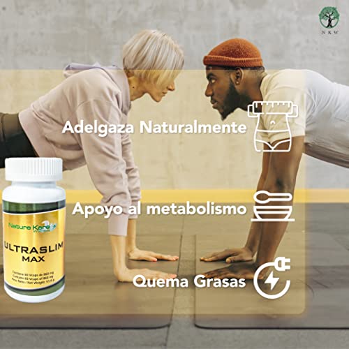 Quemador de grasa potente 100% natural para adelgazar con Caralluma Fimbriata, Garcinia Cambogia y extracto de té verde. 60 caps vegetales