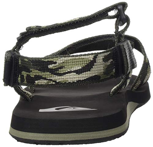 Quiksilver Monkey Caged, Sandalias de Talón Abierto Hombre, Verde (Green/Black Xgkg), 46 EU