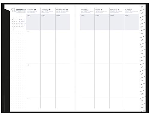 Quo Vadis - Agenda 16 meses, Sep. 2021 hasta Dic. 2022, Semana a la vista vertical A5+ (16x24cm) BILLY Almendra, PLAN WEEK ML: Die Terminkalender : Schreibtischformate