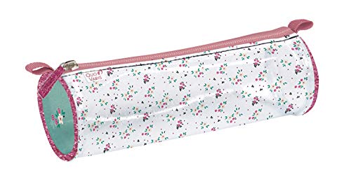 Quo Vadis - Estuche redondo 23x8cm LOUISE & ARTHUR Flores