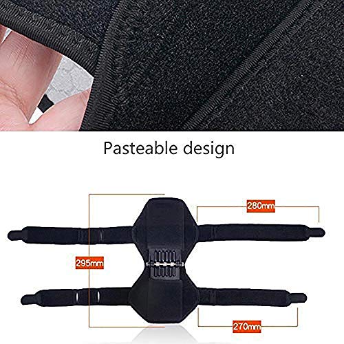 QYHSS Rodilleras médicas, 1 Par Rodillera Deportiva Articulada Ajustable, con Poderoso Rebote de Primavera Knee Booster, para Artritis, Desgarros del Menisco, Lesiones Ligamentosas