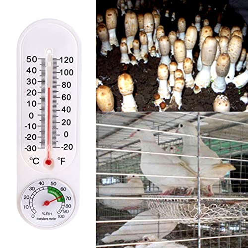 Rachlicy Termómetro De Invernadero Higrómetro De Pared Interior Planta De Jardín Temperatura Digital Termómetro Calibrador Medidor De Humedad Pared Cuelga Interior Al Aire Libre