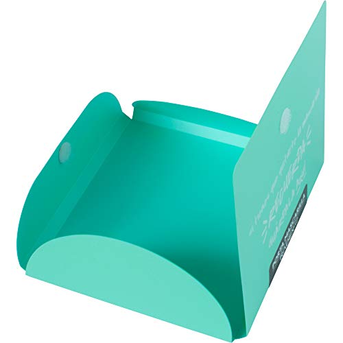 RADEX 95002226. Pack de 5 Porta Mascarillas FFP2, Polipropileno, Verde Agua