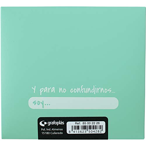 RADEX 95002226. Pack de 5 Porta Mascarillas FFP2, Polipropileno, Verde Agua