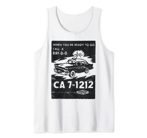Radio Car / Vintage Taxi / Film Noir Style / Old Hollywood Camiseta sin Mangas