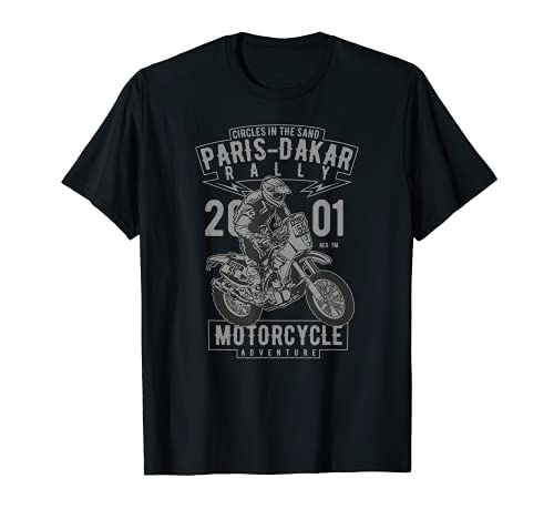Rally París-Dakar aventura en moto para todo terreno Camiseta
