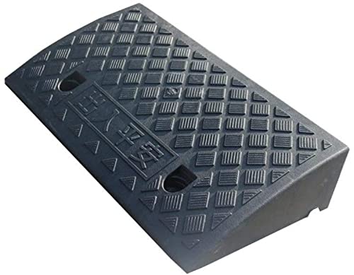Rampa Rampas de acera Peso Plástico Impermeable Resistente al desgaste Four Temporada Rampas Hotel Supermercado Material Material Manejo Productos Cordones Rampas (Color : Black)