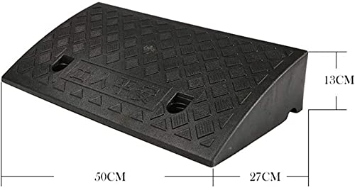 Rampa Rampas de bordillo inodoro plástico silla de ruedas multifunción impermeable pendiente pendiente servicio de garaje carga rampa accesorios de coche acera rampas (Color : Black)