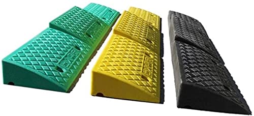 Rampa Rampas de bordillo inodoro plástico silla de ruedas multifunción impermeable pendiente pendiente servicio de garaje carga rampa accesorios de coche acera rampas (Color : Black)