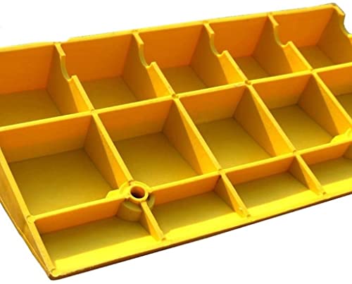 Rampa Rampas de bordillo inodoro plástico silla de ruedas multifunción impermeable pendiente pendiente servicio de garaje carga rampa accesorios de coche acera rampas (Color : Yellow)