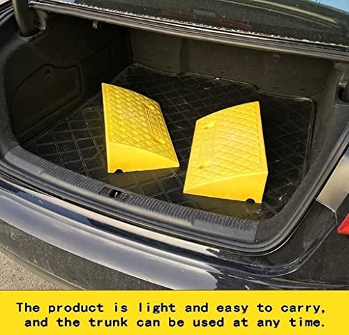 Rampa Rampas de bordillo Multifuncional Cuesta arriba Almohadilla Servicio Ramps Servicio de automóvil Rampas Umbral de interior Rampas Rampas Rampas Rampas (Color : Yellow)