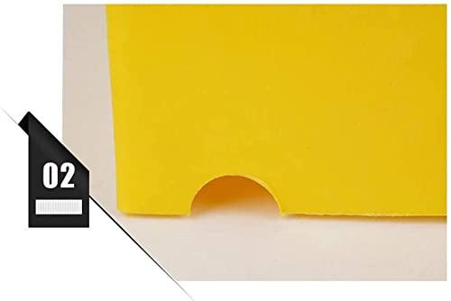 Rampa Sillas de ruedas acoplando rampas de plástico gasolinera cuesta arriba pendiente auxiliar pendiente crías de enfermería sin deslizamiento rampas (negro amarillo verde) (Color : Yellow)