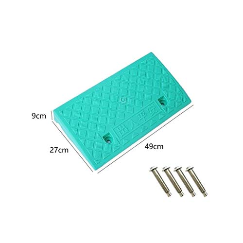 Rampas de umbral familiares, almohadilla triangular de plástico antideslizante, portátil, se puede fijar, alfombrilla de paso, rampas para sillas de ruedas para discapacitados en hospitales, 7 13,5 cm