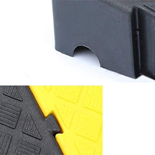 Rampas de umbral familiares, almohadilla triangular de plástico antideslizante, portátil, se puede fijar, alfombrilla de paso, rampas para sillas de ruedas para discapacitados en hospitales, 7 13,5 cm