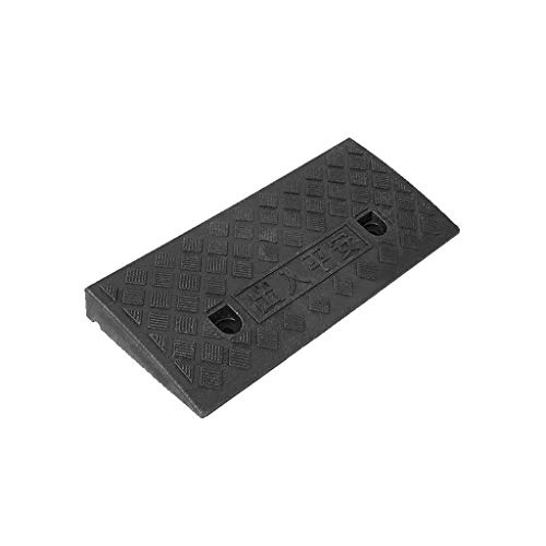 Rampas de umbral familiares, almohadilla triangular de plástico antideslizante, portátil, se puede fijar, alfombrilla de paso, rampas para sillas de ruedas para discapacitados en hospitales, 7 13,5 cm