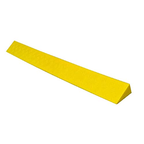 Rampas para sillas de ruedas Rampas de plástico amarillo para interiores, monopatín / scooter / silla de ruedas Colchoneta de pendiente ascendente Superligera Rampas de umbral de baño / vestíbulo Prác