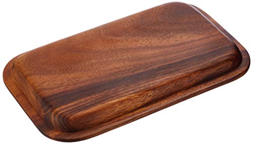 RAW Bandeja con Ruedas (27,5 x 17,5 cm), Madera, marrón, Medium
