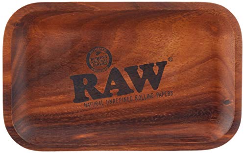 RAW Bandeja con Ruedas (27,5 x 17,5 cm), Madera, marrón, Medium
