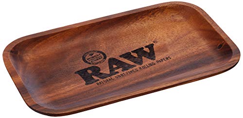 RAW Bandeja con Ruedas (27,5 x 17,5 cm), Madera, marrón, Medium