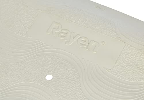 Rayen 2326.21 Alfombra para Bañera con Ventosas, Caucho, Blanco, 37 x 90 cm