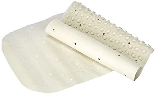 Rayen 2326.21 Alfombra para Bañera con Ventosas, Caucho, Blanco, 37 x 90 cm