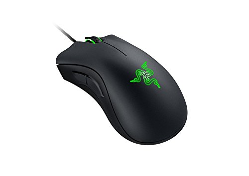 Razer DeathAdder Essential Gaming Mouse: Sensor óptico de 6400 DPI - 5 botones programables - Interruptores mecánicos - Puños laterales de goma - Negro clásico