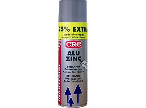RC2 Corporation 30712-AA CRC 30712-AA-ALUZINC Industrial Galvanizado en frío. Acabado Brillo. Profesional, Negro, 500 ml (Paquete de 1)