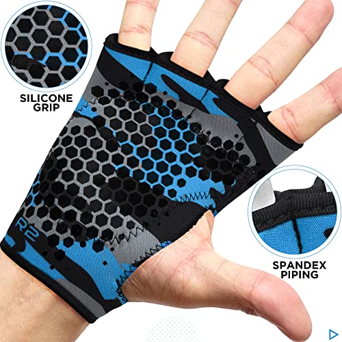 RDX Guantes Gimnasio Pesas Sports Fitness Guant con Agarre Extra Protección Completa De Muñeca Acolchado Levantamiento De Pesa Musculación Equipo De Entrenamiento De Gimnasio En Casa