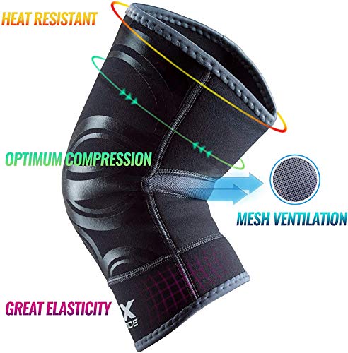RDX Rodillera de Neopreno Elástica Soporte Deportivo Fitness Rodilleras MMA Ligamento Powerlifting (Se Vende como un Solo Elemento)