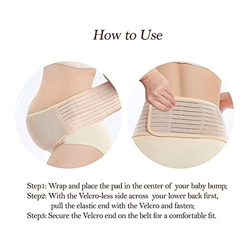 REAPP Cinturón de Soporte de Maternidad Carpeta Abdominal Ajustable Atrás Pelvic Pelvic Support Transpirable Embarazo Banda de Vientre