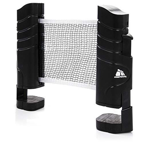 Red Ping Pong Neto para el Tenis de Mesa Longitud Ajustable hasta 200 cm Portátil Net Table Tennis Accesorio para Entrenamiento y Actividades al Aire Libre y Deportes (Negro)
